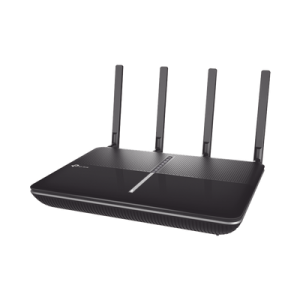 Router inalámbrico AC 3150 doble banda 1 puerto WAN 10/100/1000 Mbps y 4 puertos LAN 10/100/1000 Mbps, 1 puerto USB 3.0 y 1 puerto USB 2.0