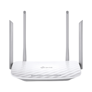 Router Inalámbrico doble banda AC, 2.4 GHz y 5 GHz Hasta 1200 Mbps, 4 antenas externas omnidireccional, 4 Puertos LAN 10/1000 Mbps, 1 Puerto WAN 10/1000 Mbps